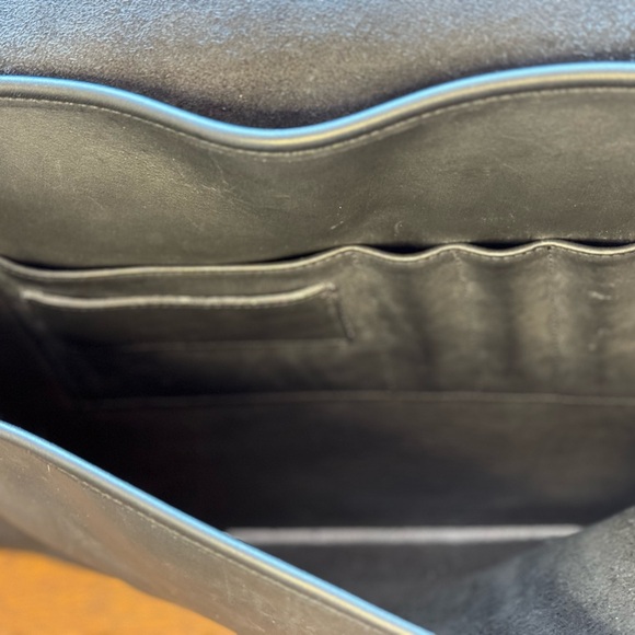 Vintage Coach Beekman Black Briefcase Laptop Bag with Brass Hardware C7C-5266 - Picture 6 of 16